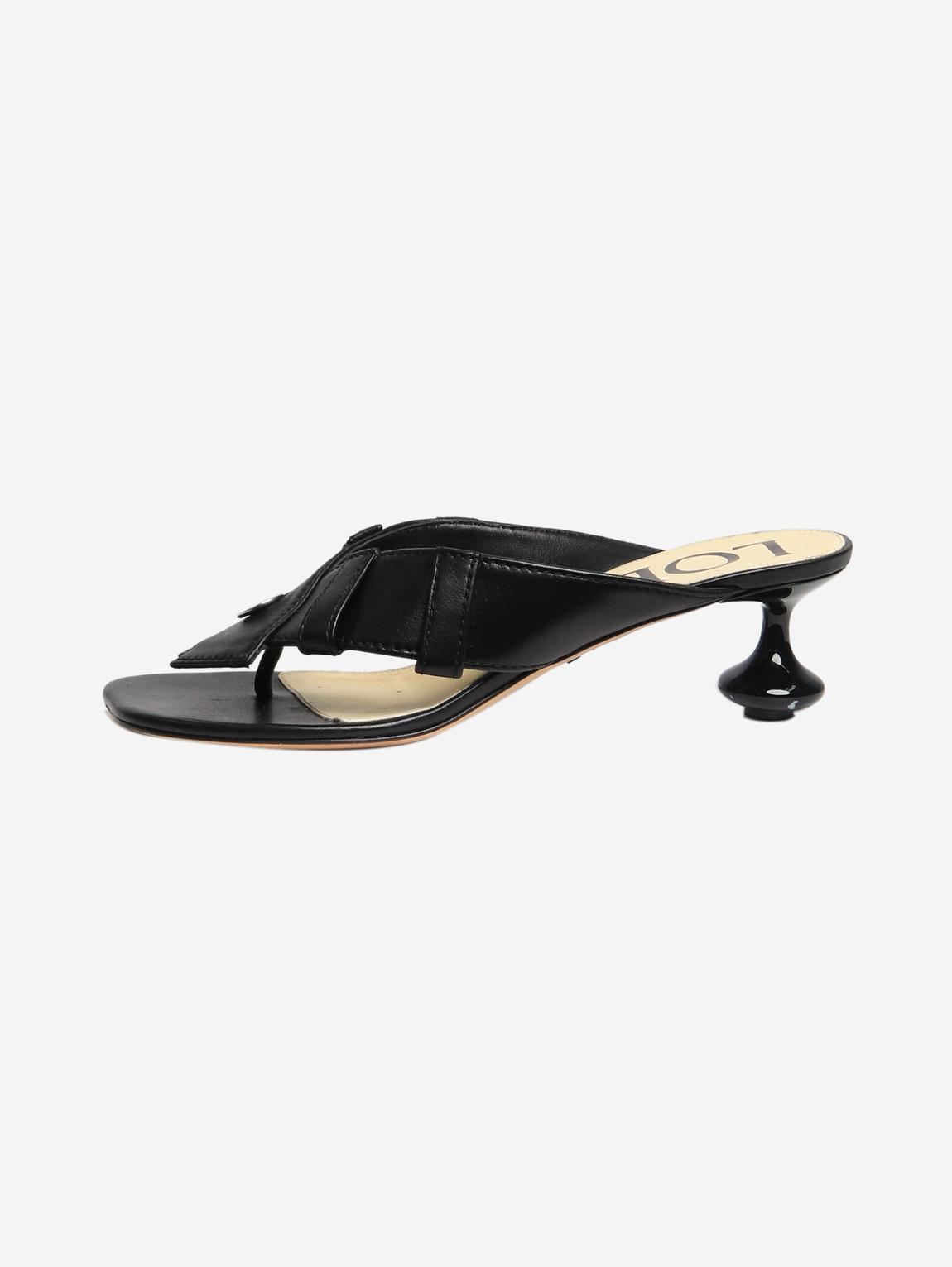 Black Toy Panta Toe Post sandal heels main product photo