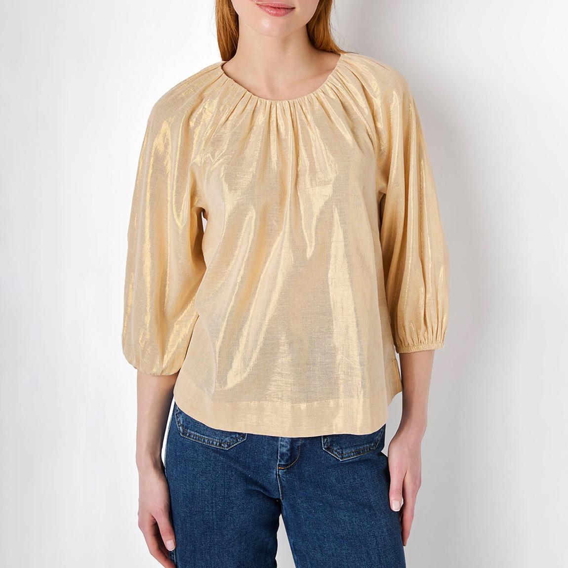 Gold Aurora Shimmer Blouse main product photo