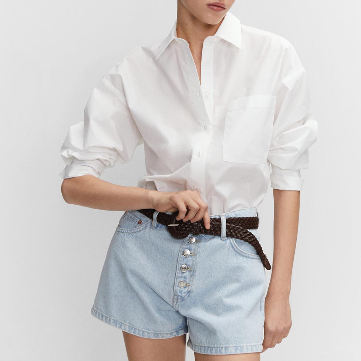 Off White Oversize Cotton Shirt main product photo