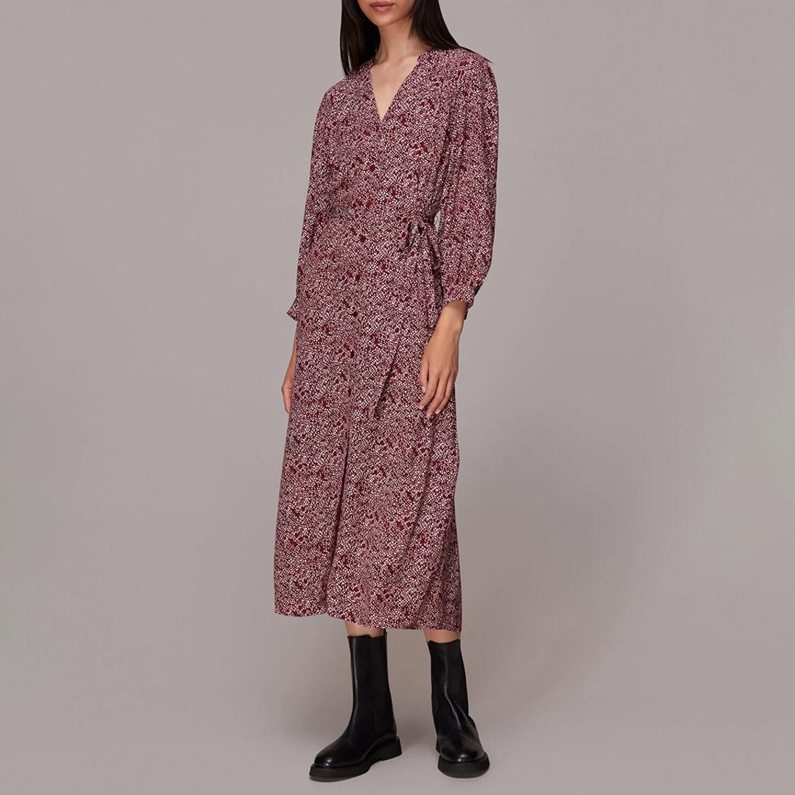 Pink Rough Weave Lizzie Midi Dress main product photo