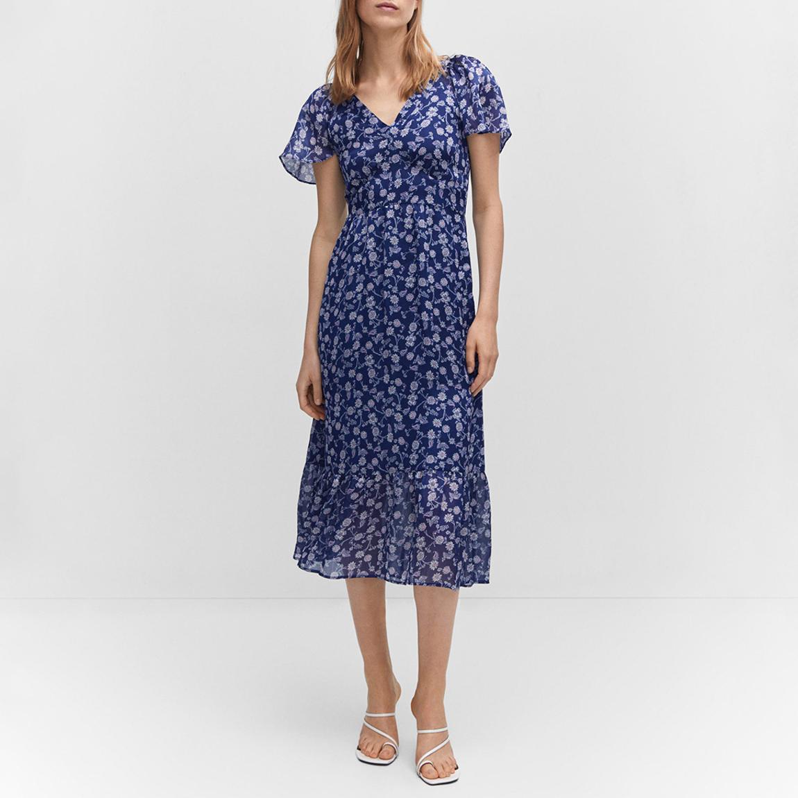Blue Midi Floral Dress main product photo