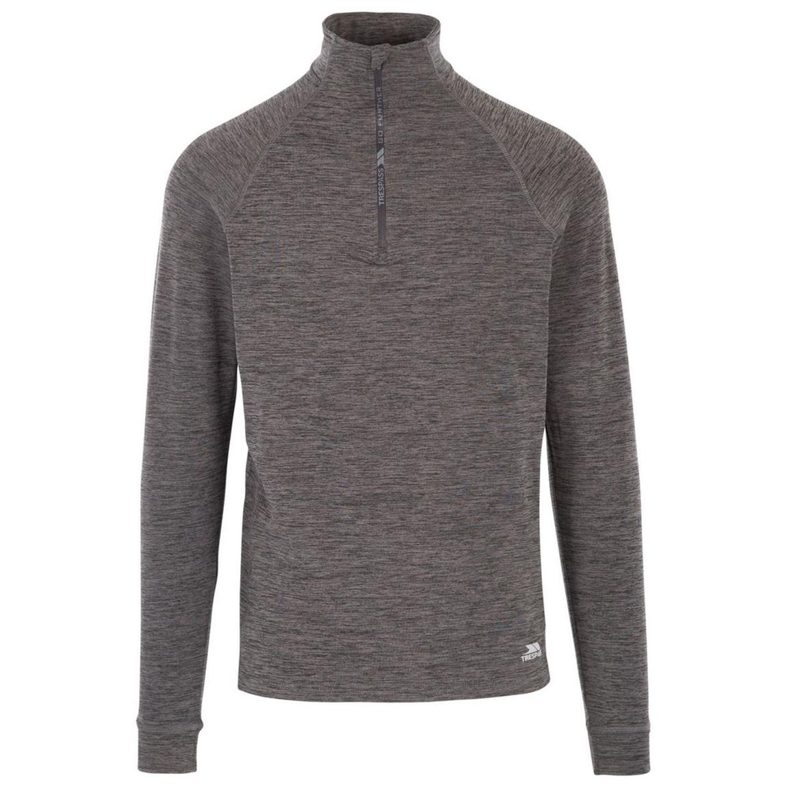 Fleece Top Harold Polyester Black Marl main product photo