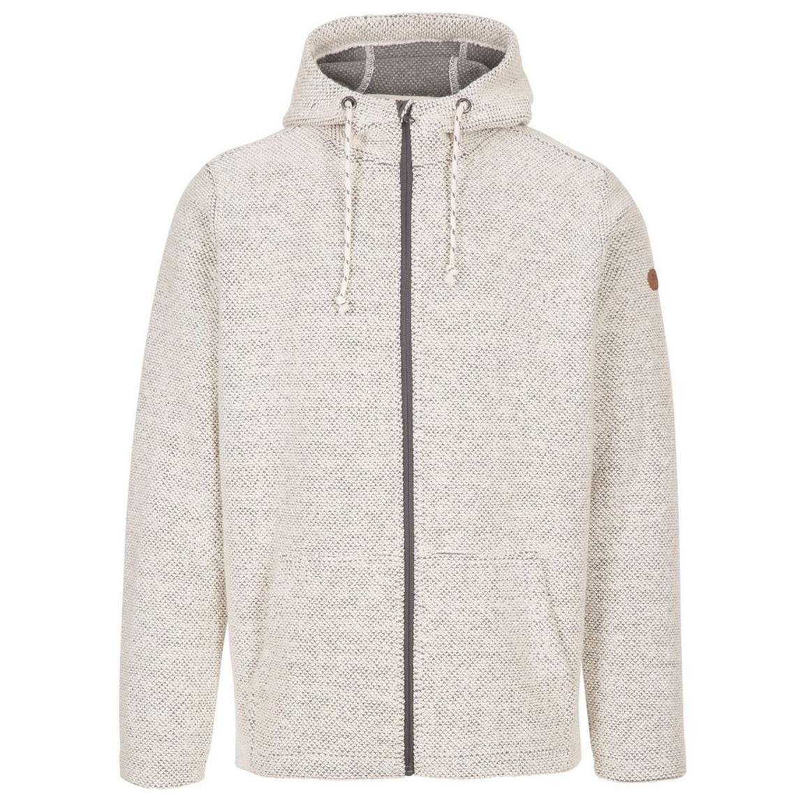 Full Zip Hoodie Scawton Cotton Off White Marl main product photo