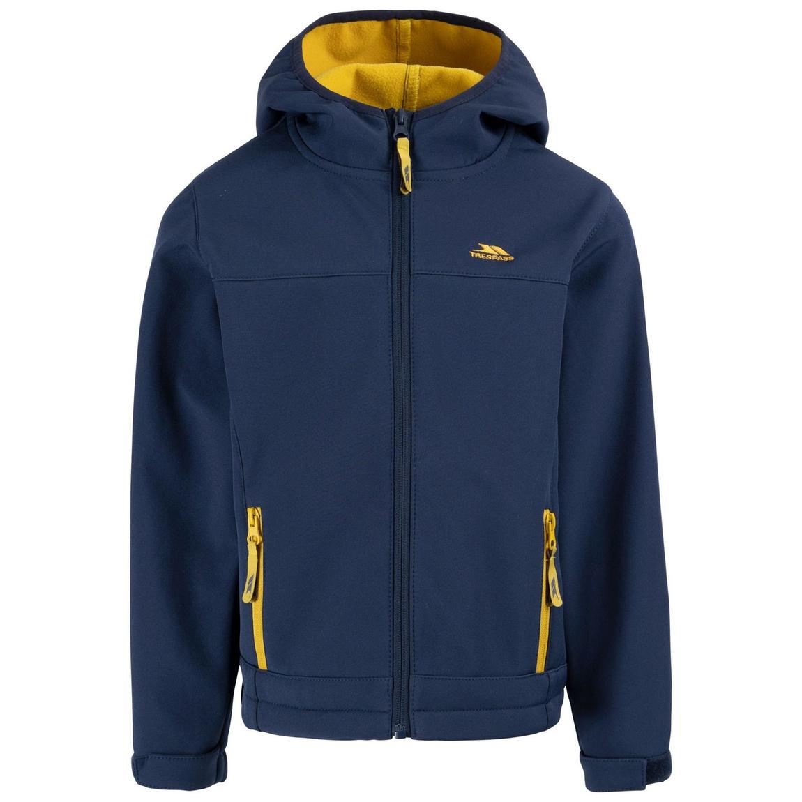 Soft Shell Jacket Faster Polyester Navy/Yellow Sulphur main product photo