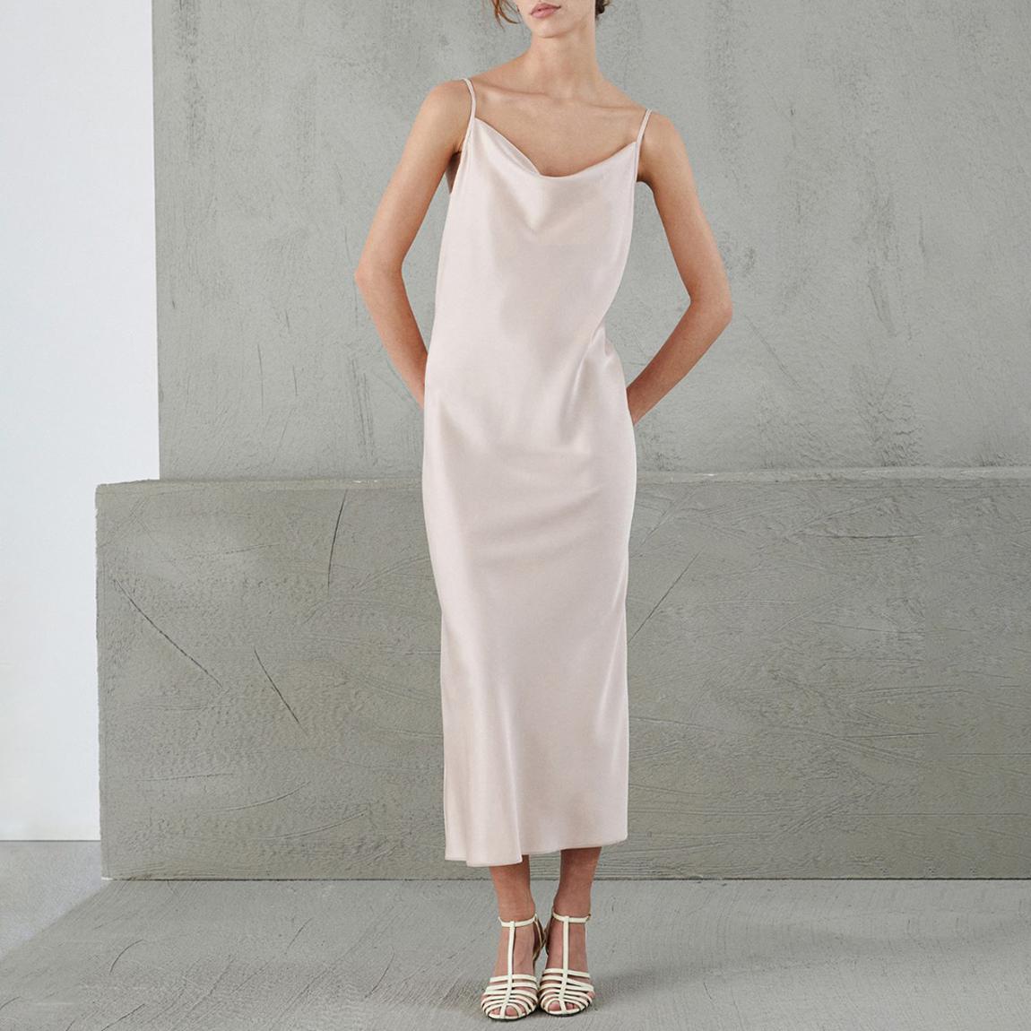Pink Ermes Cowl Neck Dress main product photo