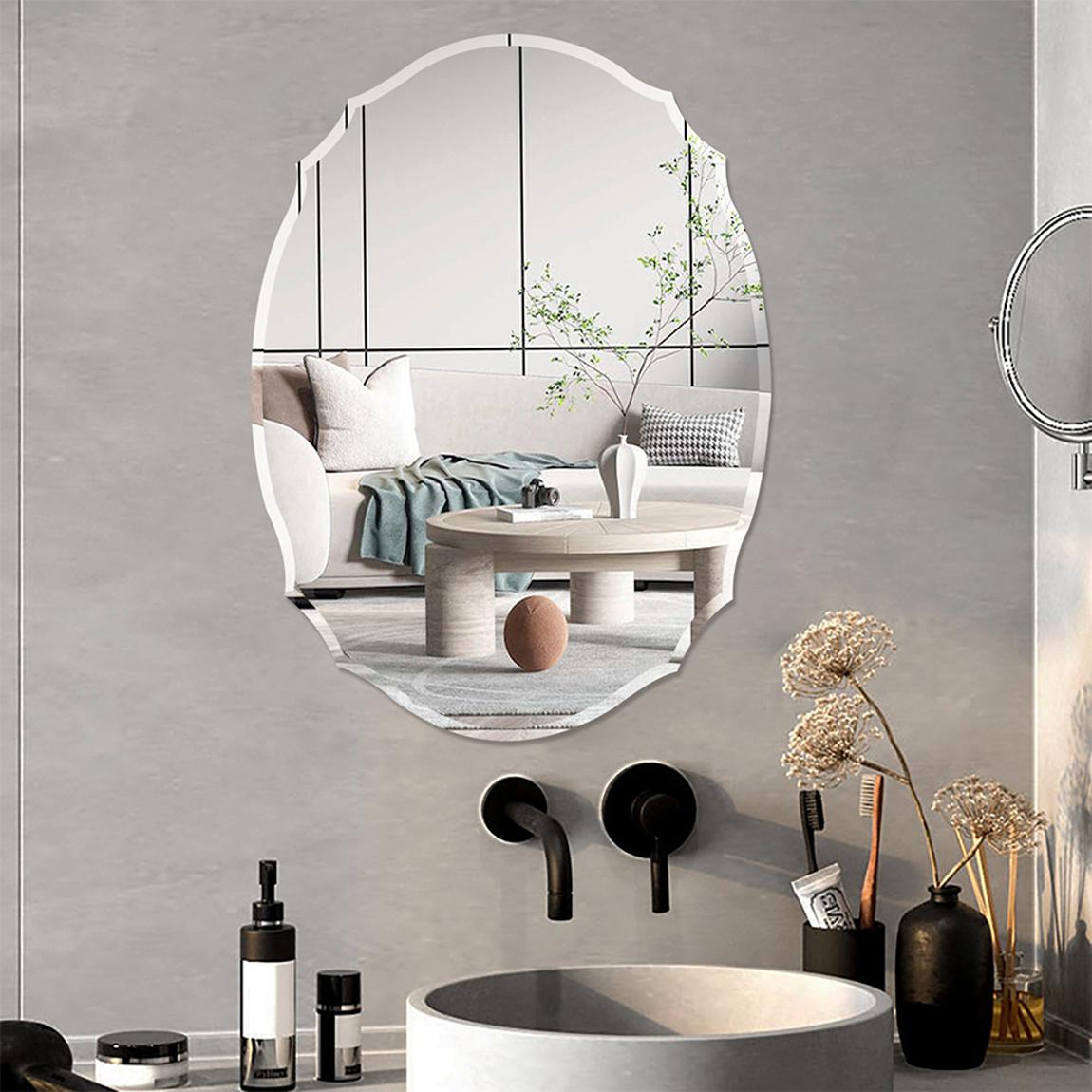 Large Frameless Vanity Wall Mirror main product photo