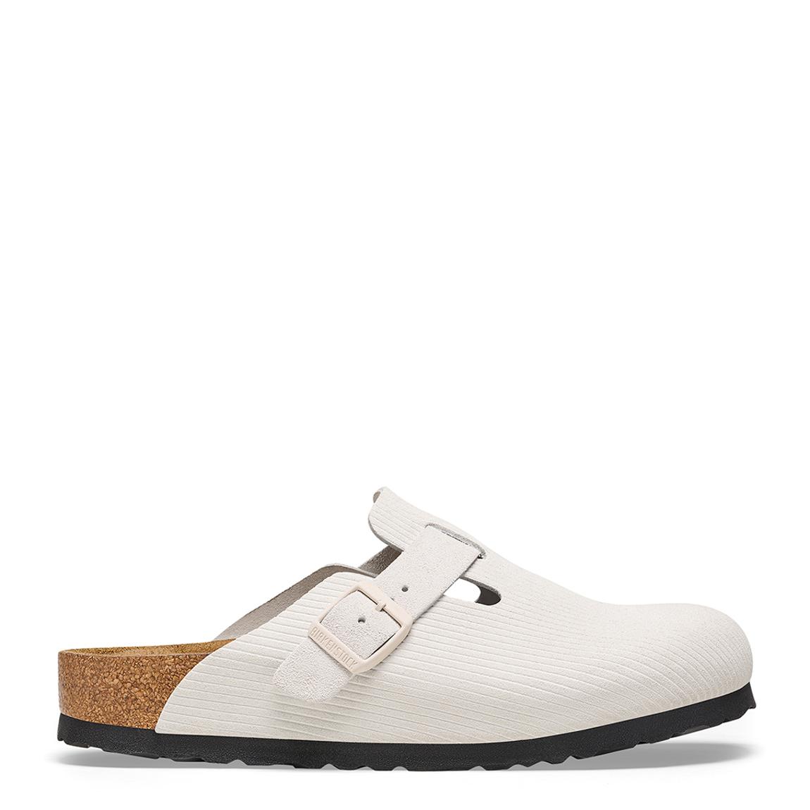 Unisex White Boston Corduroy Clogs main product photo