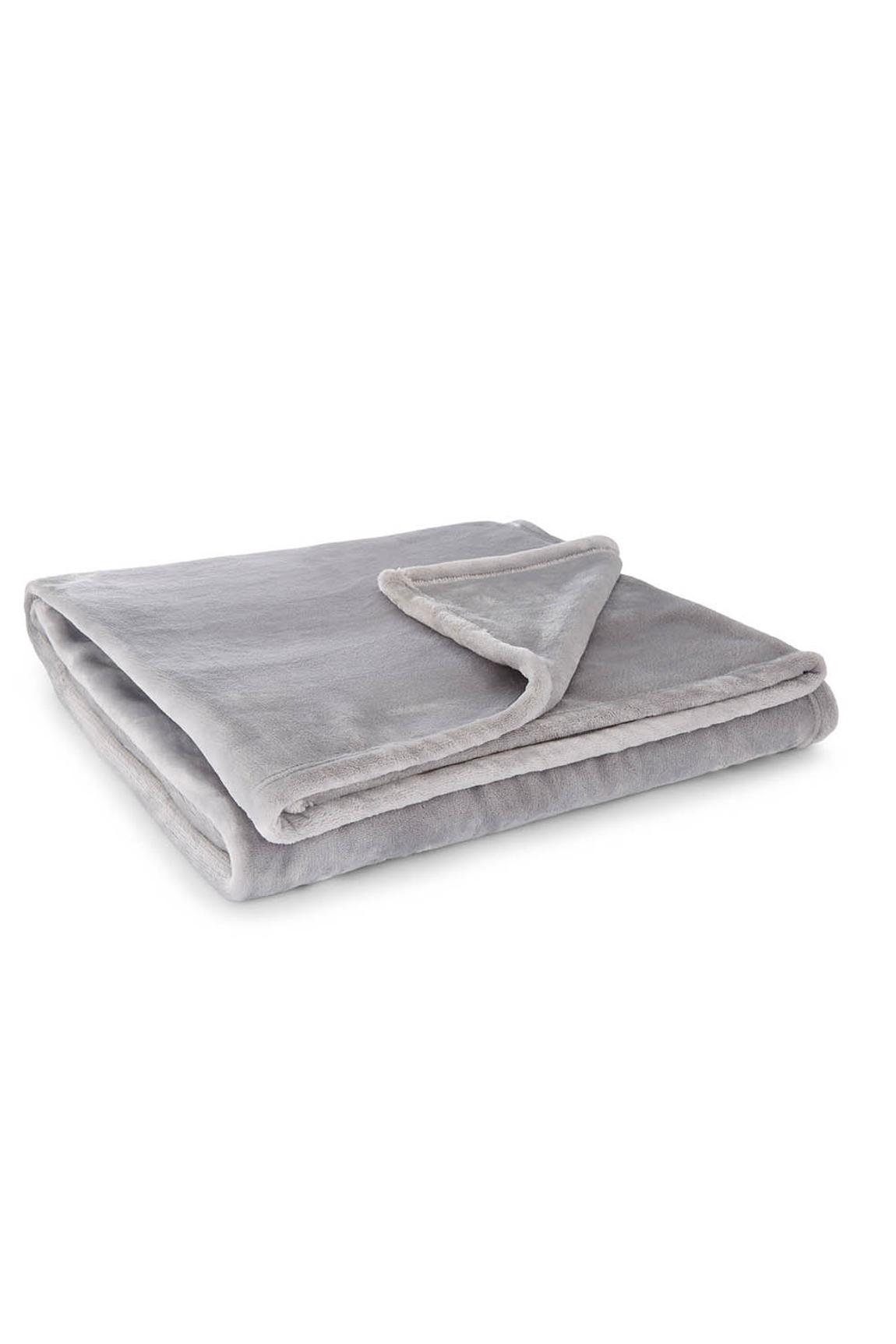 Martex Sheared Mink Blanket Cool Grey main product photo
