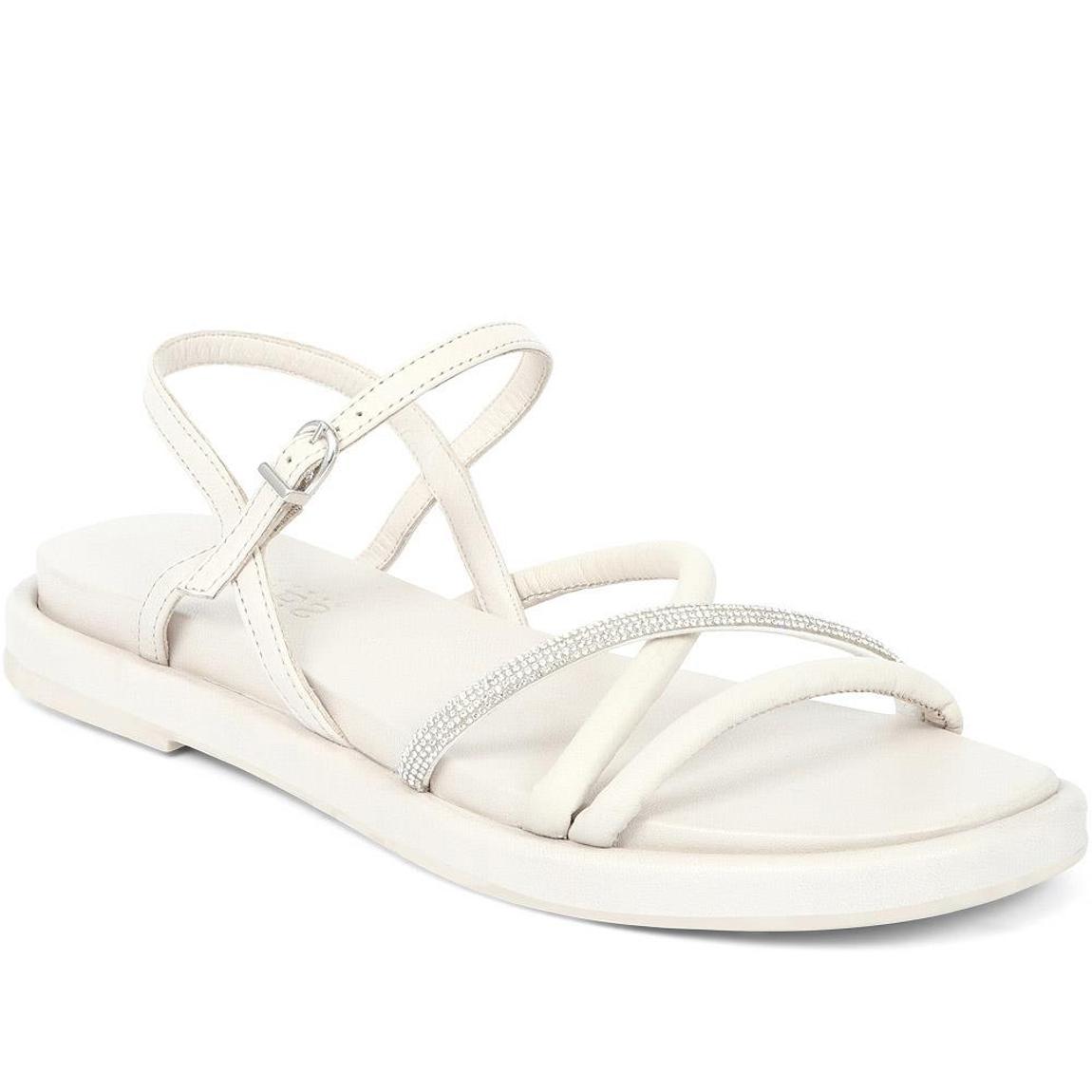 Women's White Mairead Strappy Flat Sandals main product photo