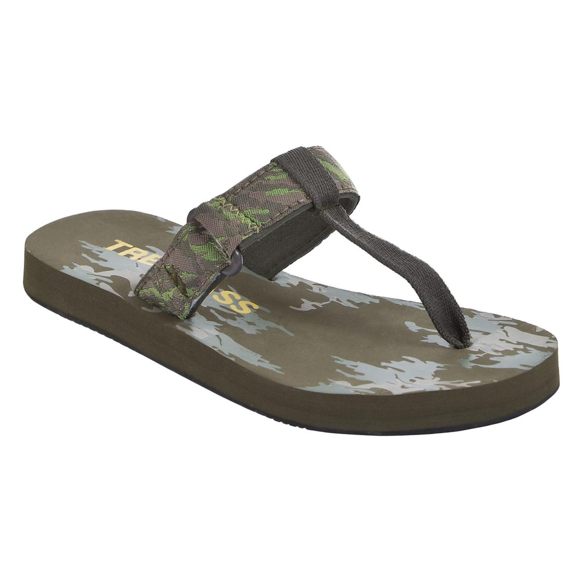 Childrens/Kids Jettie Summer Flip Flops Khaki Camo main product photo