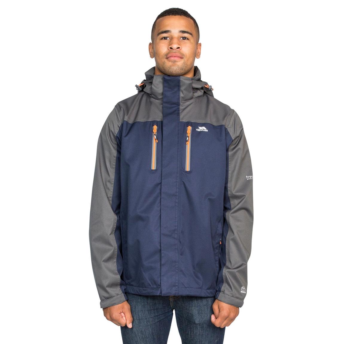 Trespass Mens Wooster Waterproof Jacket Navy BrandAlley