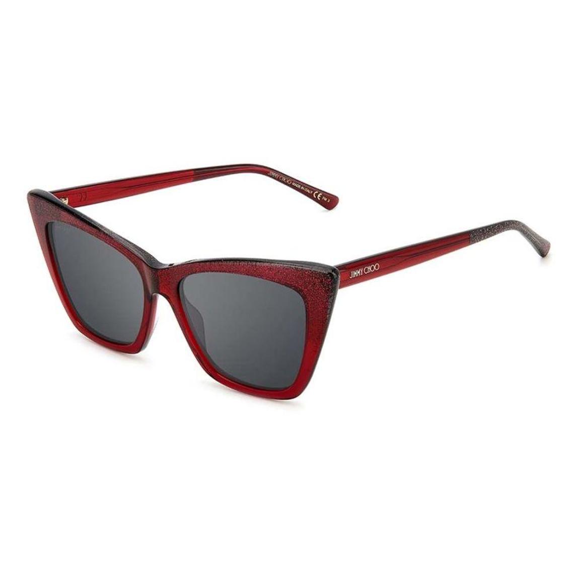 Red Glitter Cat Eye Sunglasses 55mm main product photo