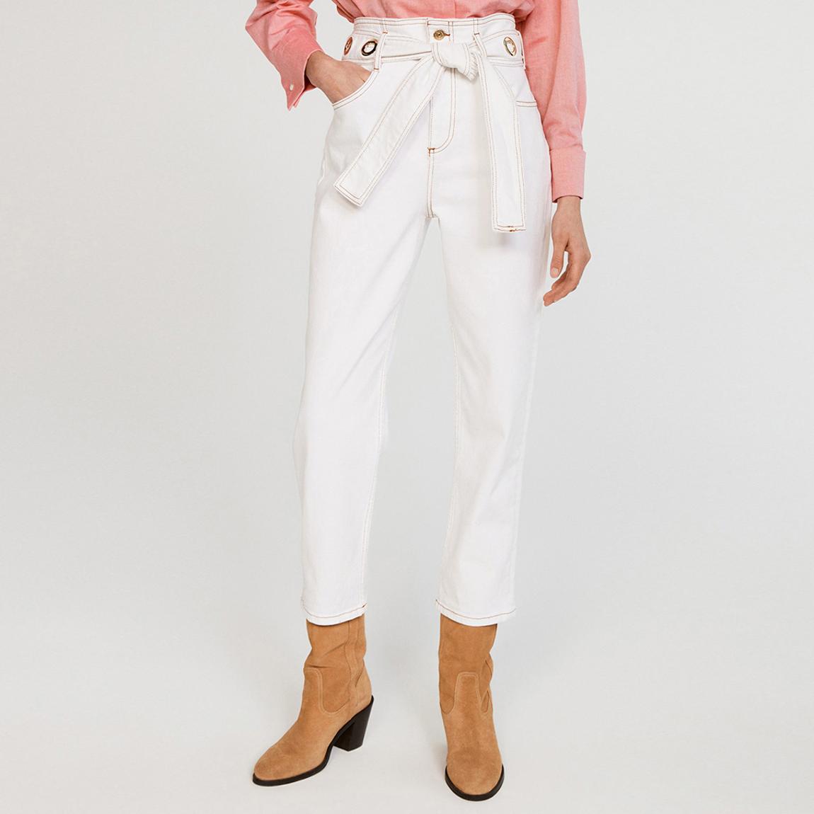 Ecru Persan High Waist Stretch Jeans main product photo