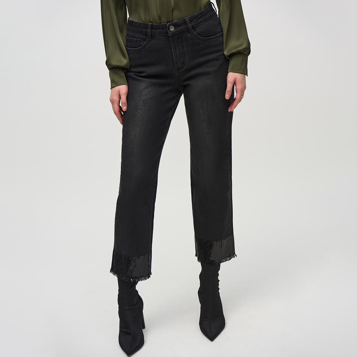 Black Crop Flare Jeans main product photo