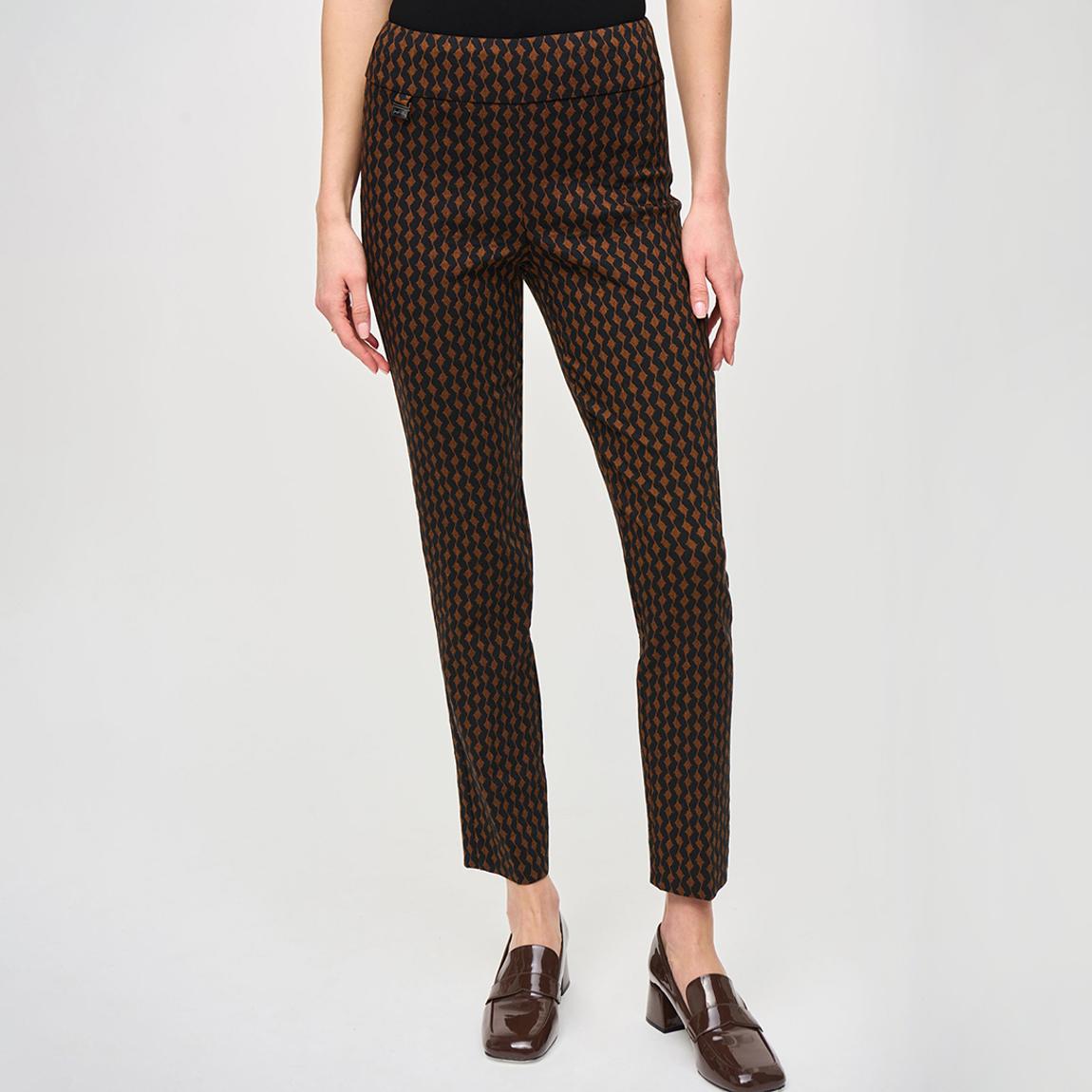 joseph cigarette trousers Black/Bronze Print Cigarette Trousers