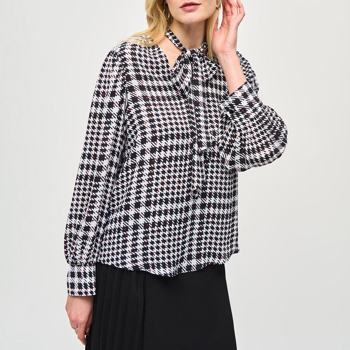 Black/White Houndstooth Blouse main product photo