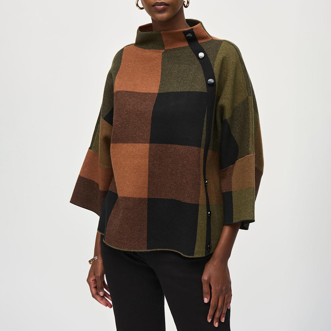 Multicoloured Mock Neck Relaxed Jumper main product photo