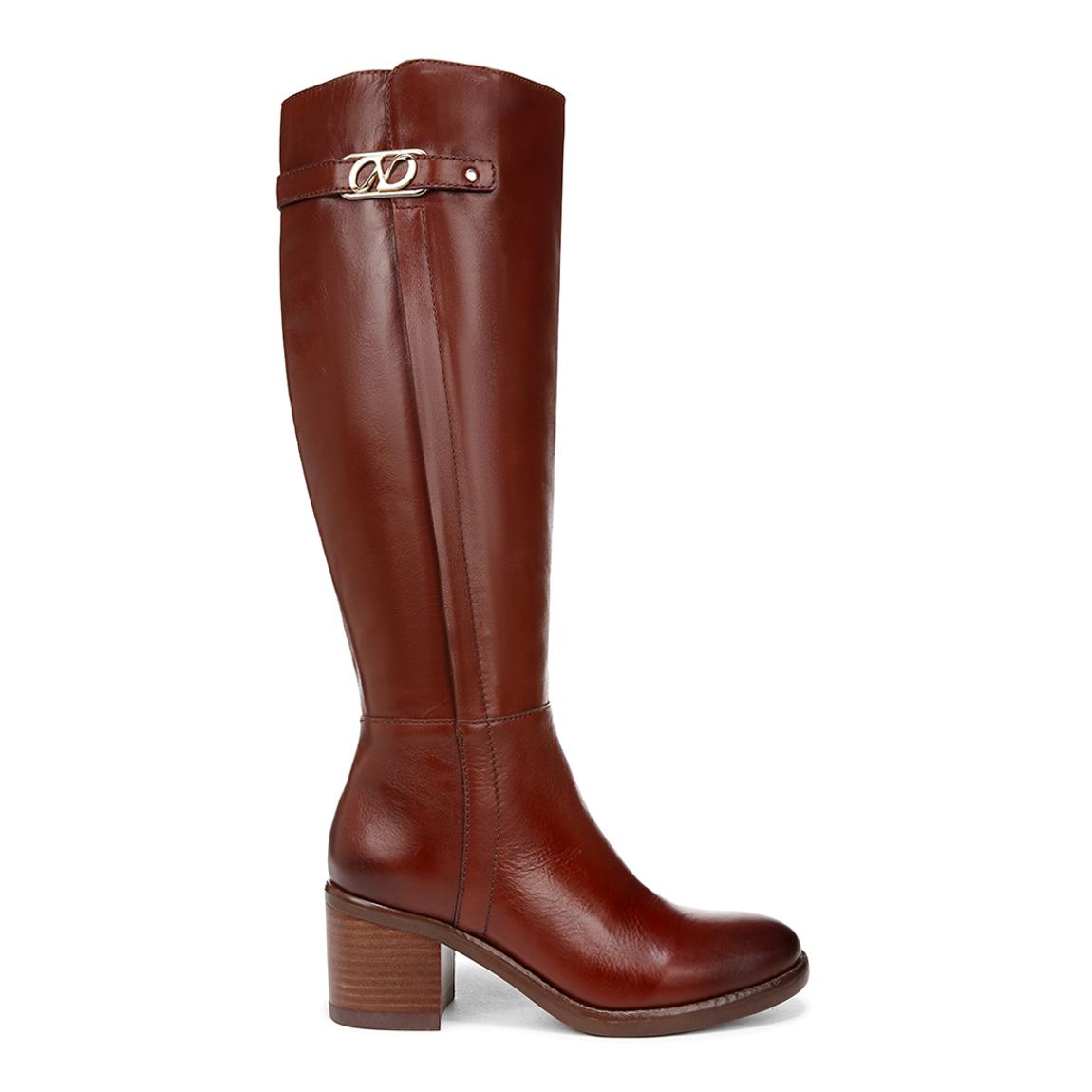 Brown Leather Fannie Long Boot main product photo