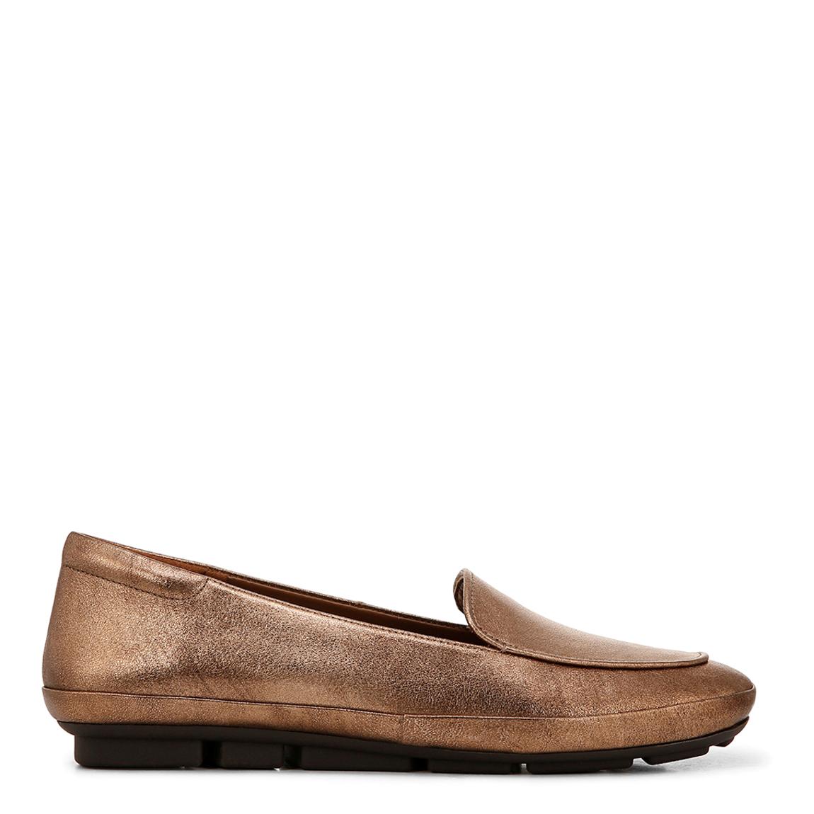 Gold Leather Bashful Wide Fit Loafer main product photo