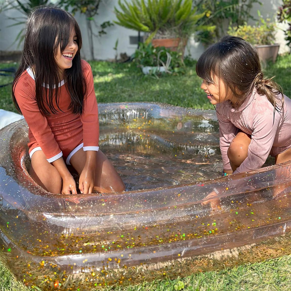 Inflatable Backyard Pool, Princess Swan Gold main product photo