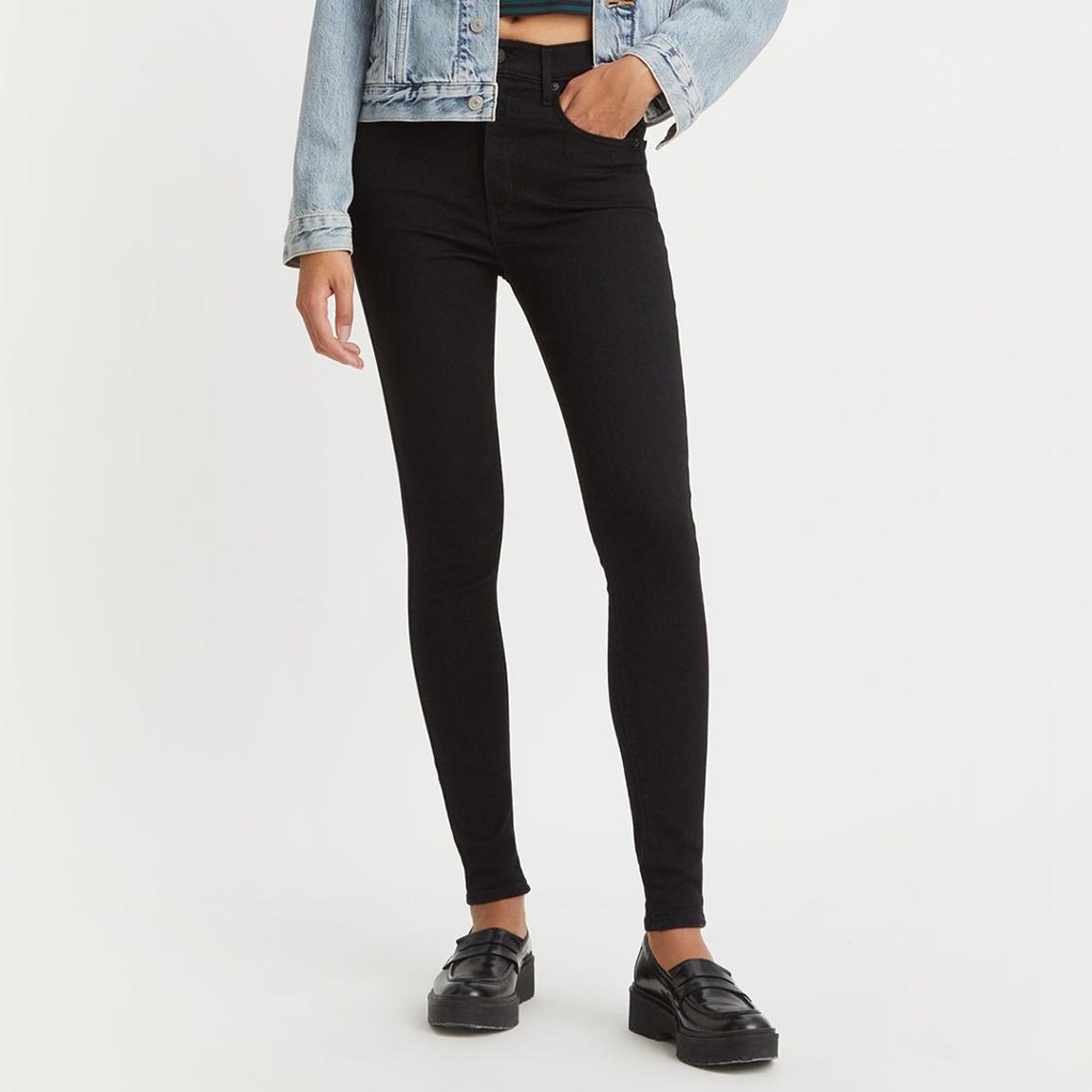Black Mile High Super Skinny Stretch Jeans main product photo