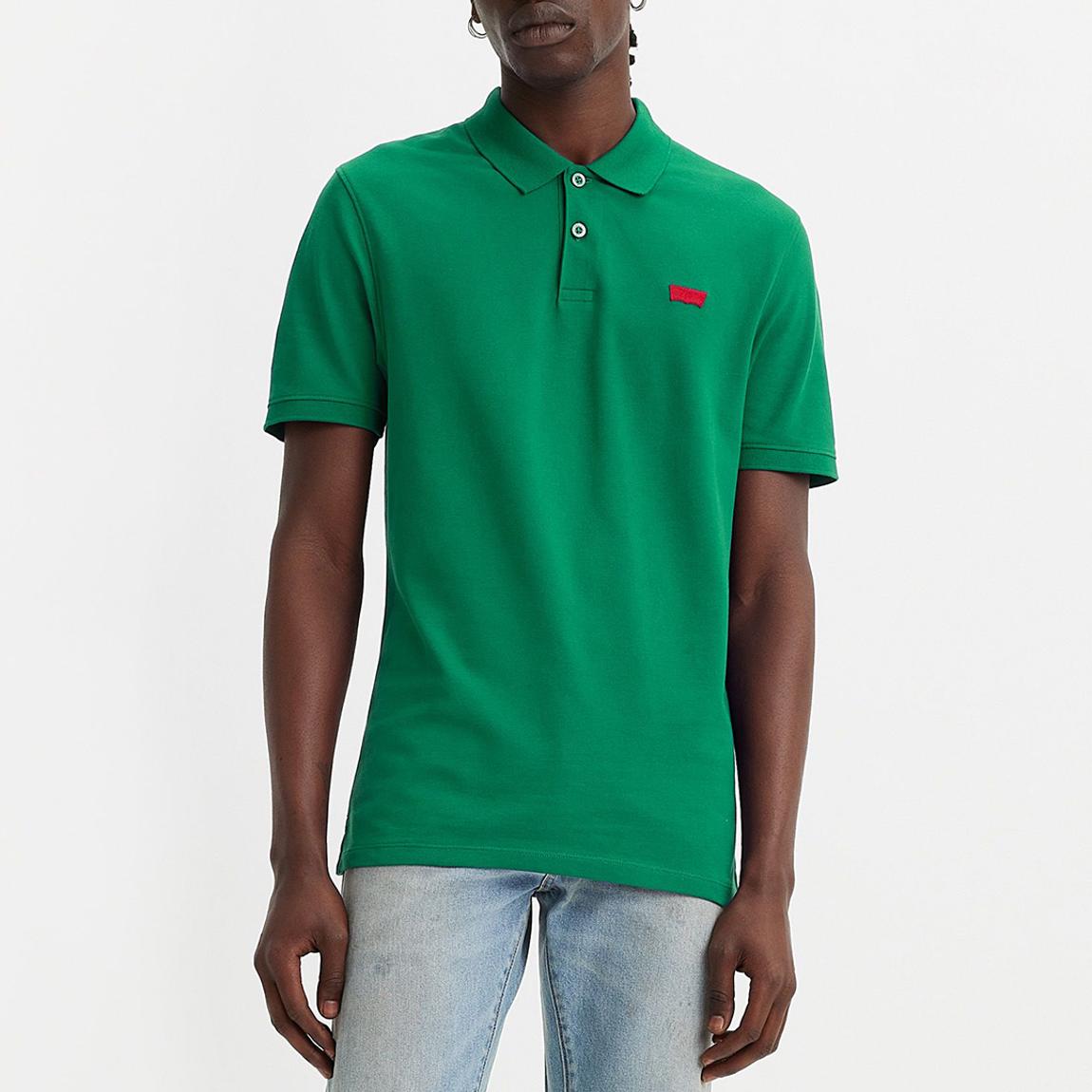 Green Slim Cotton Polo Shirt main product photo