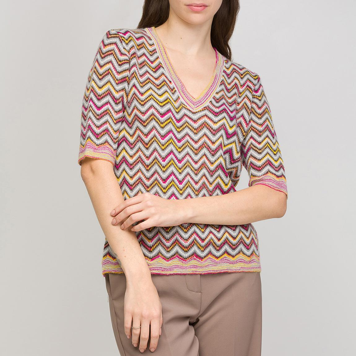 Multi V-Neck Wool Blend Top main product photo
