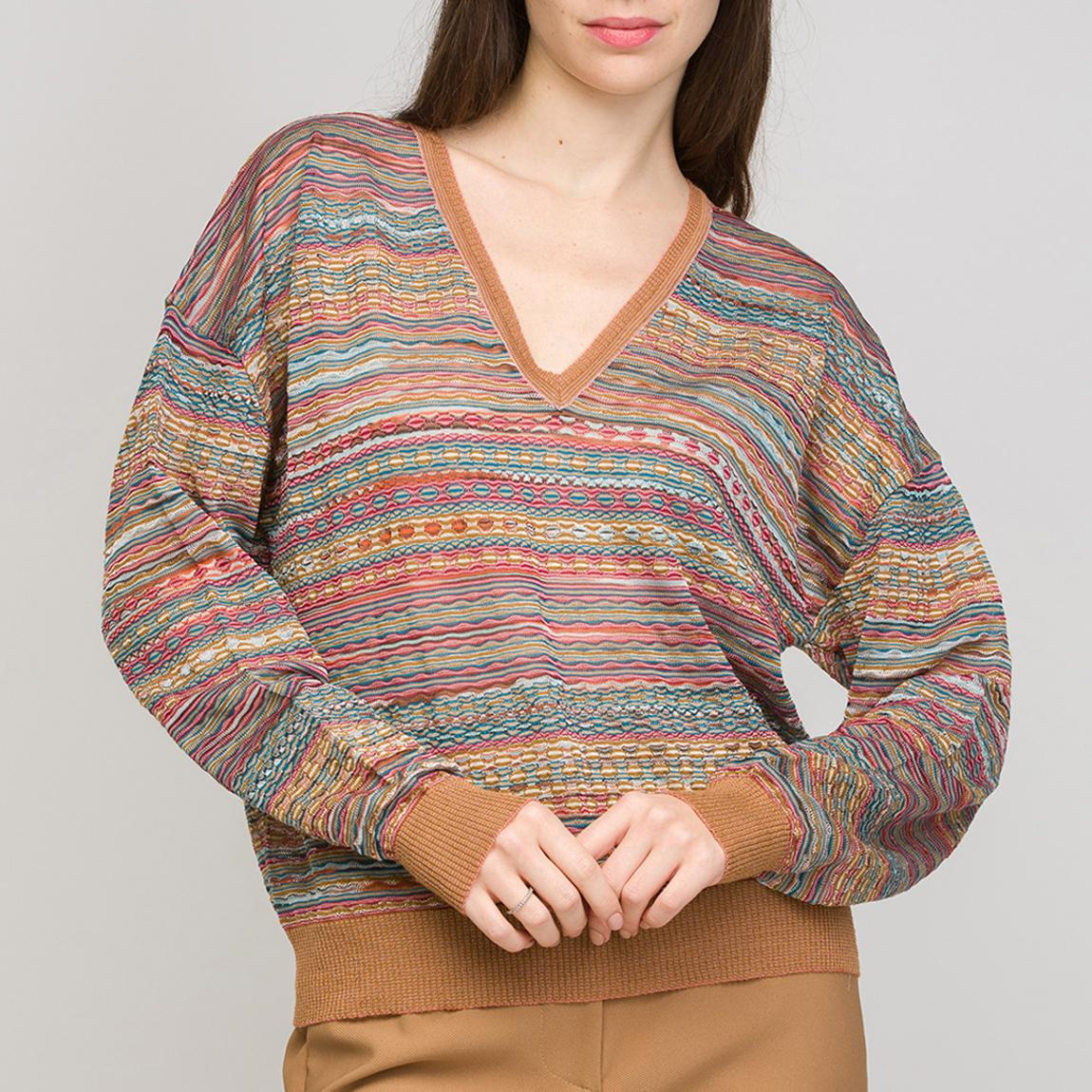 Multi V-Neck Cotton Jumper main product photo