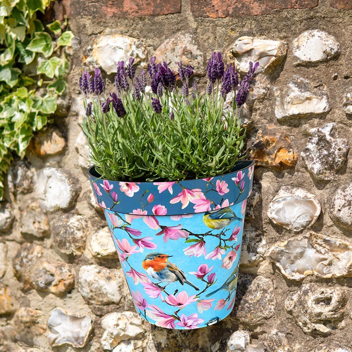 Zest Wall Pot - Watercolour Birds main product photo