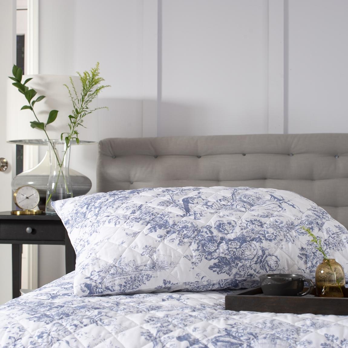 Toile De Jouy Pillowsham Pair Blue main product photo