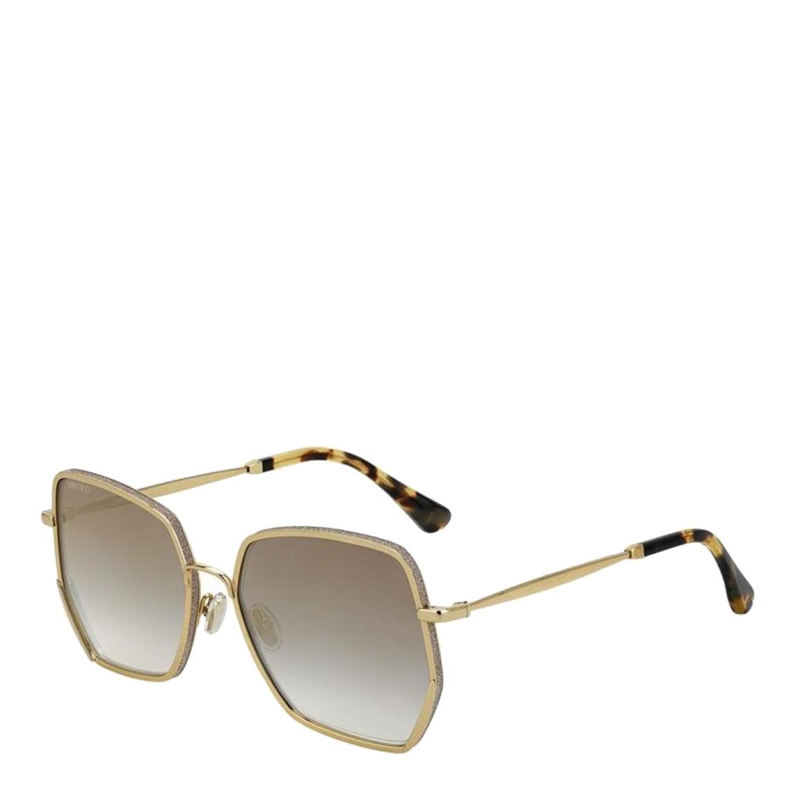 Women's Gold Aline Jimmy Choo Sunglasses 58mm main product photo