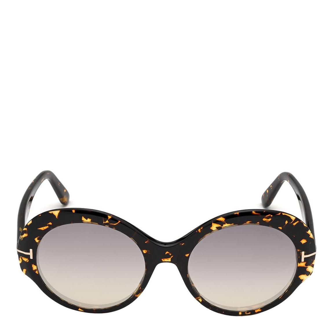 Women's Brown Tortoise Ginger Tom Ford Sunglasses 56mm main product photo