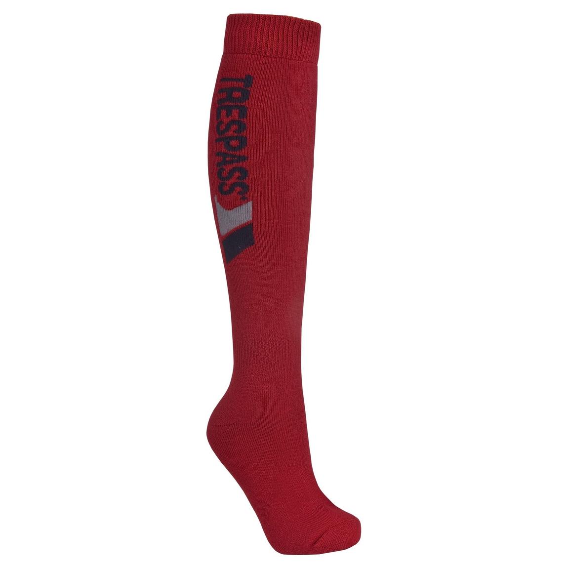 Ski Socks Tech Luxury Merino Wool Red main product photo