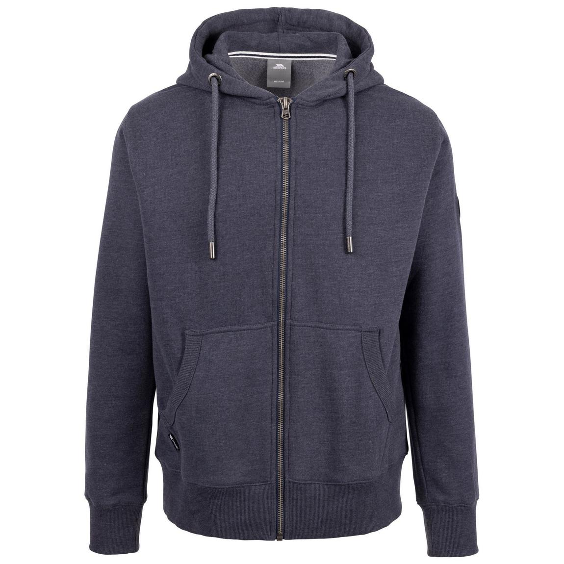 Full Zip Hoodie Bran Cotton Navy Marl main product photo