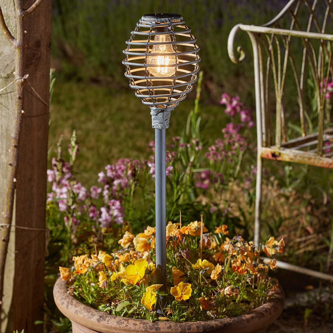 Lumina Faux Rattan Light, Slate main product photo