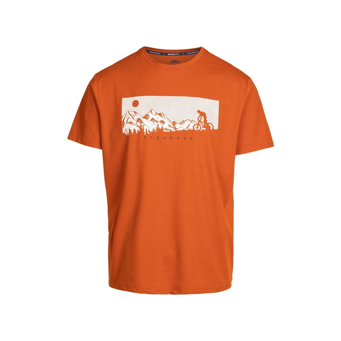 T-Shirt Nellow Polyester Burnt Orange Marl main product photo