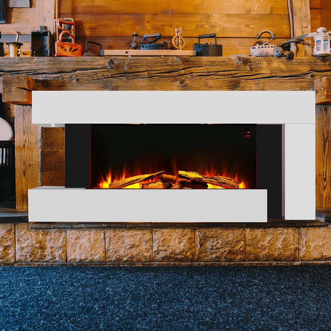 Freestanding Electric Fireplace Mantel main product photo