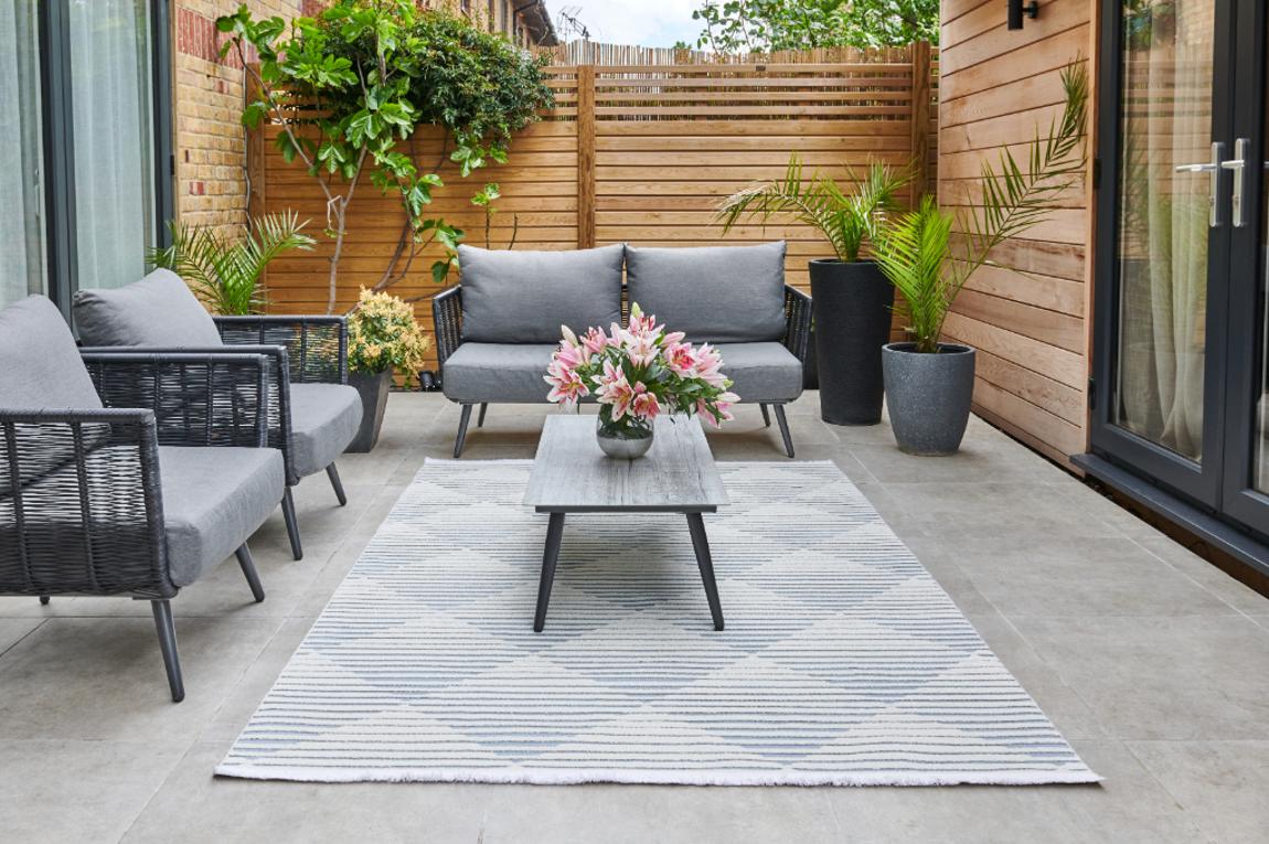 Jazz Indoor Outdoor Rug Blue - 220cm x 160cm main product photo