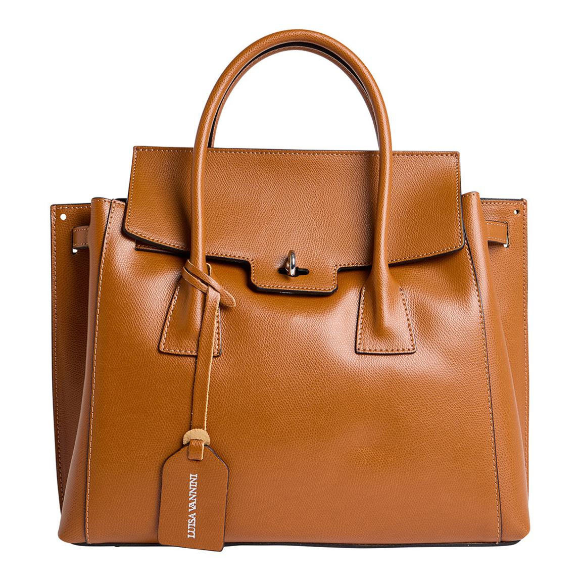 Brown Italian Leather Crossbody bag main product photo