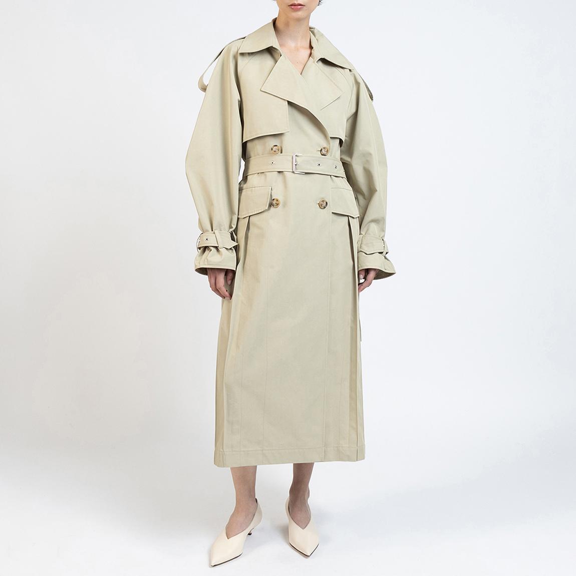 Elleme Beige Gabardine Trench Coat - BrandAlley