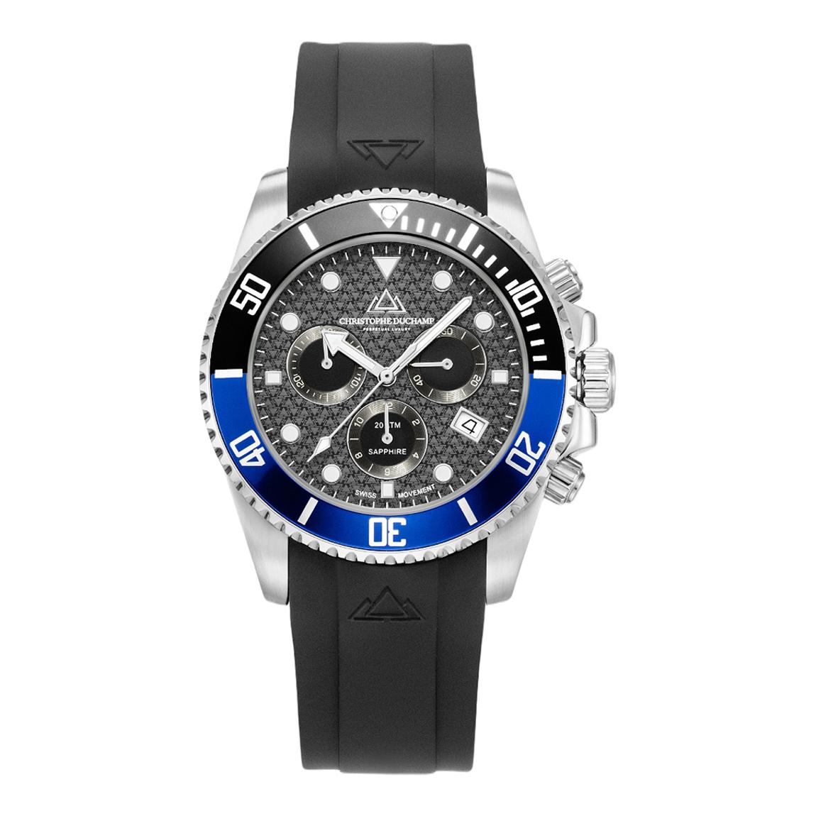 Red and Blue Marine Chrono Watch 42mm main product photo
