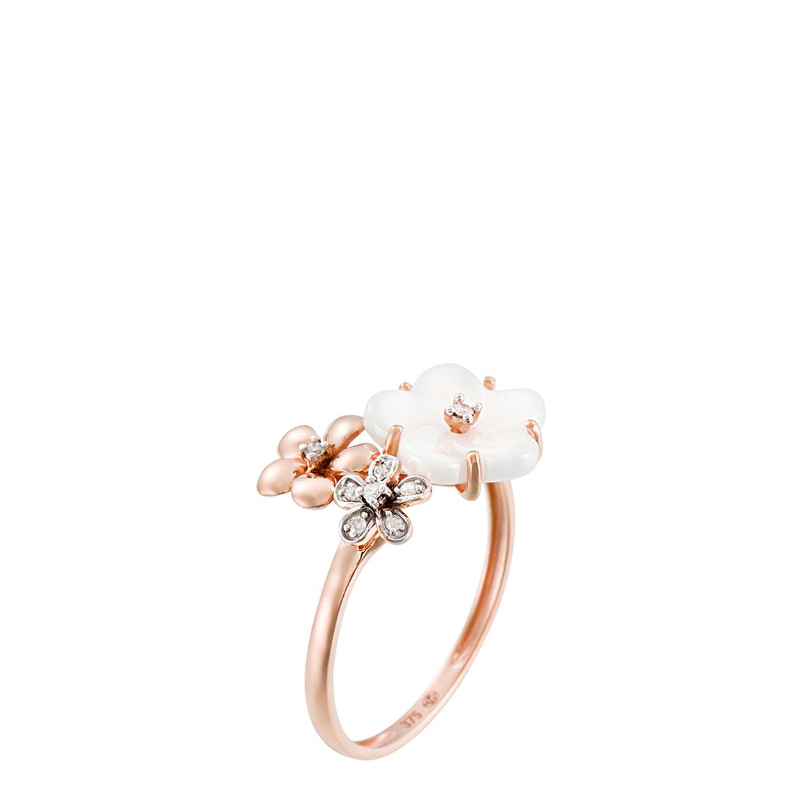 Rose Gold "Flowering" Diamond Ring main product photo