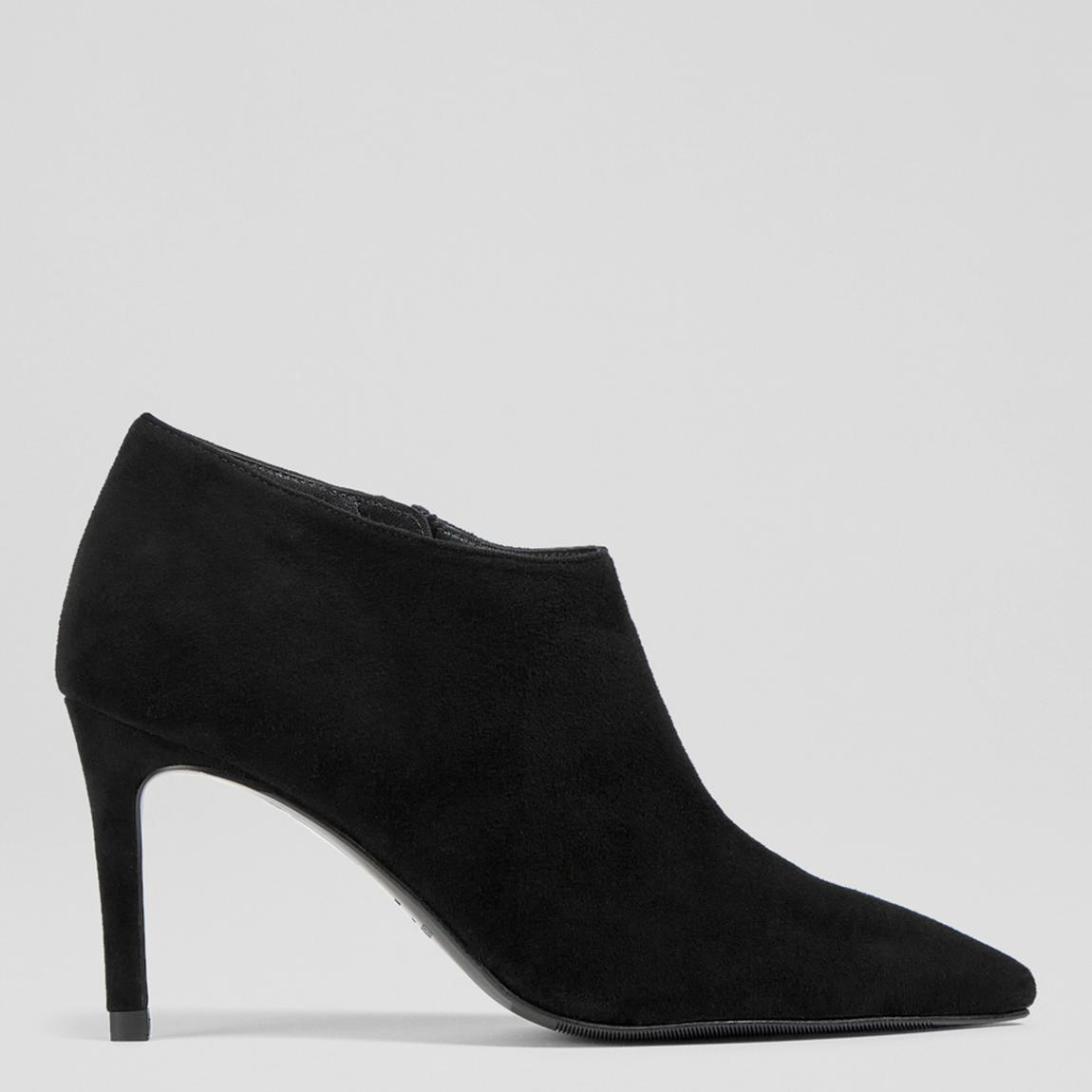 Black Elle Suede Heeled Shoe Boots main product photo