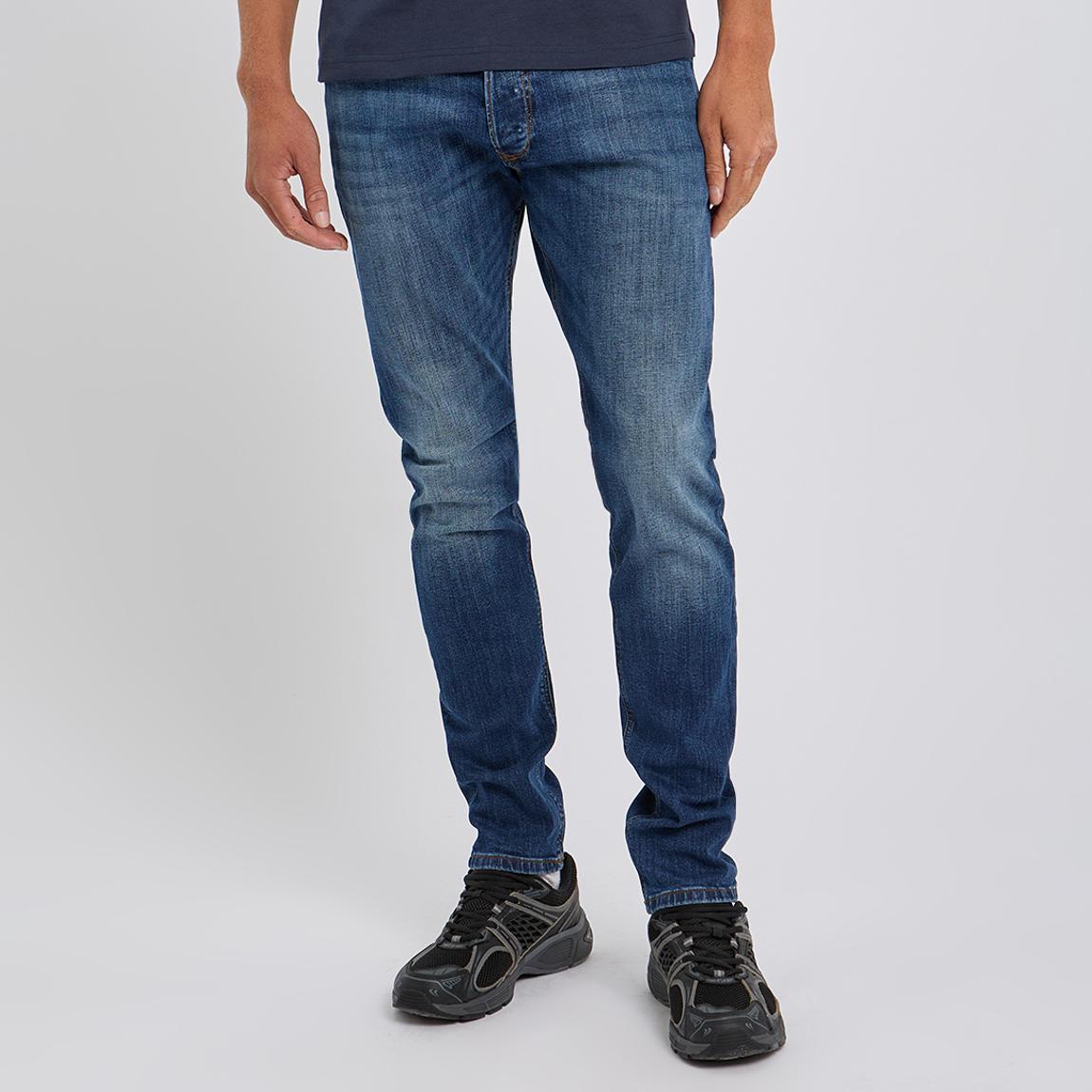 Mid Blue Tepphar Slim Leg Stretch Jeans main product photo