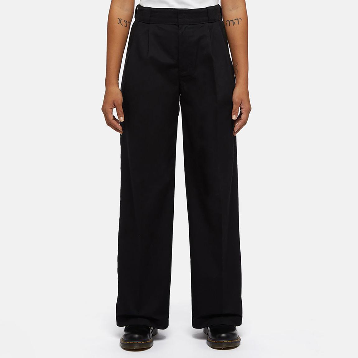 Black Pleated Multi-Pocket Work Trousers main product photo