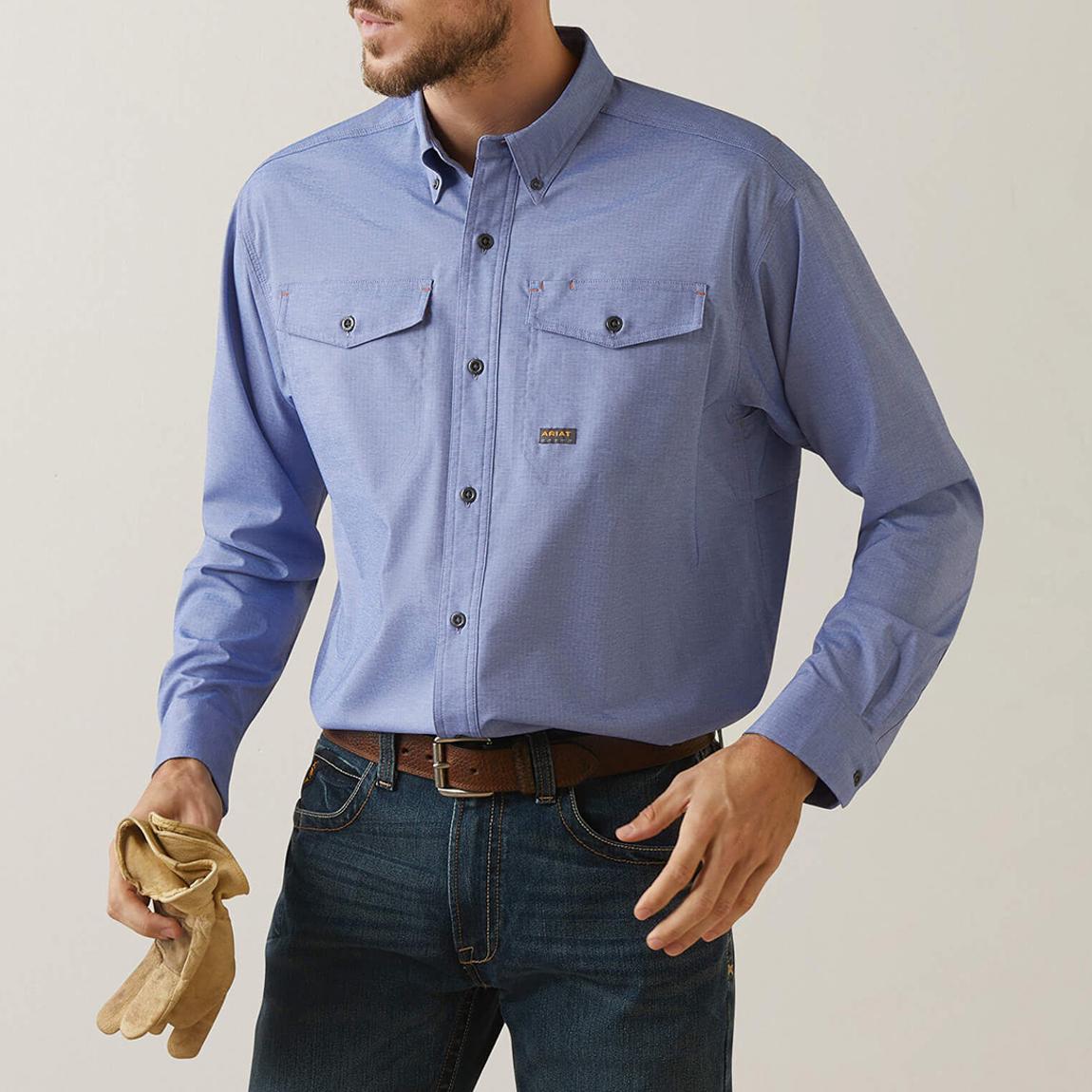 Men's Blue Regular Fit Shirt main product photo