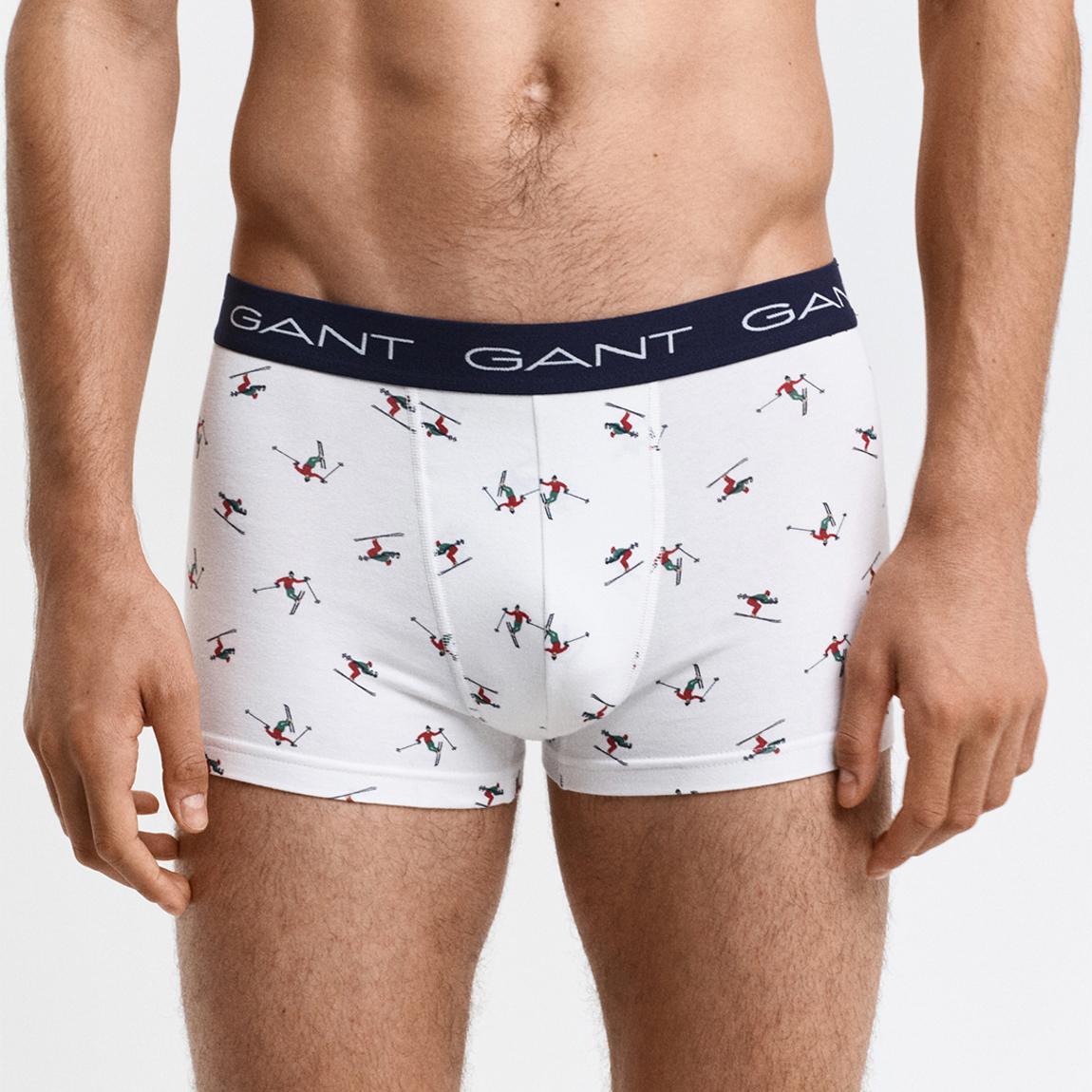 White Skier Print 3-Pack Boxer Briefs main product photo