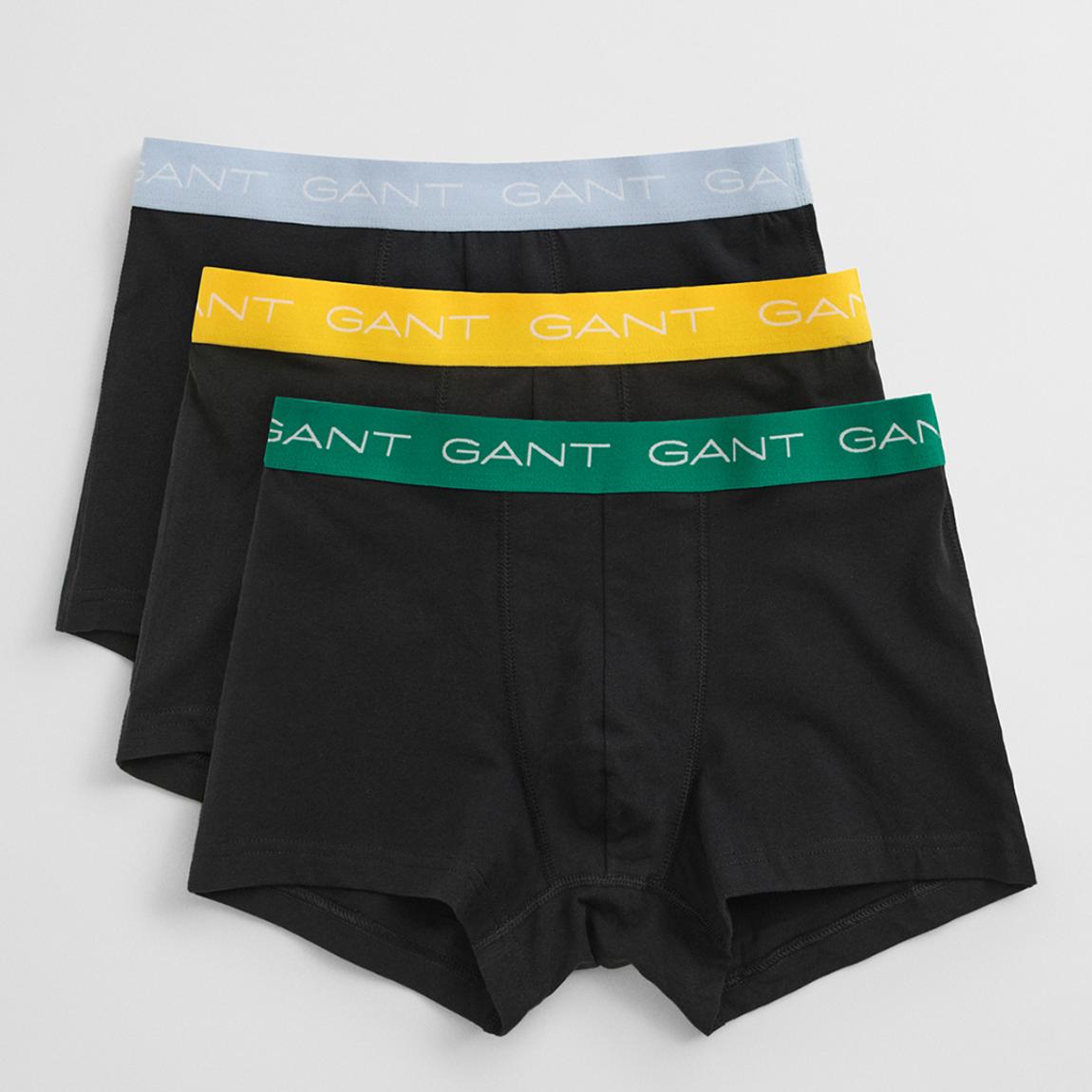Black Cotton Blend Trunks 3-Pack main product photo