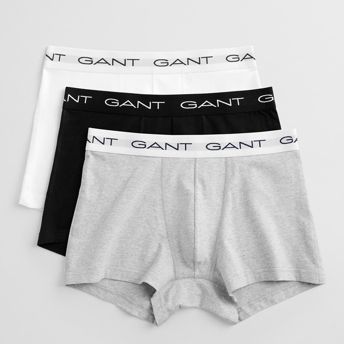 Grey Multi Cotton Blend Trunks 3-Pack main product photo