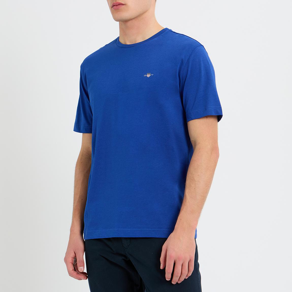 Blue Crew Neck Cotton T-Shirt main product photo